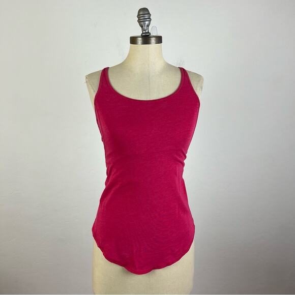 Lululemon Hot Pink Criss Cross Tank Top - Picture 1 of 7